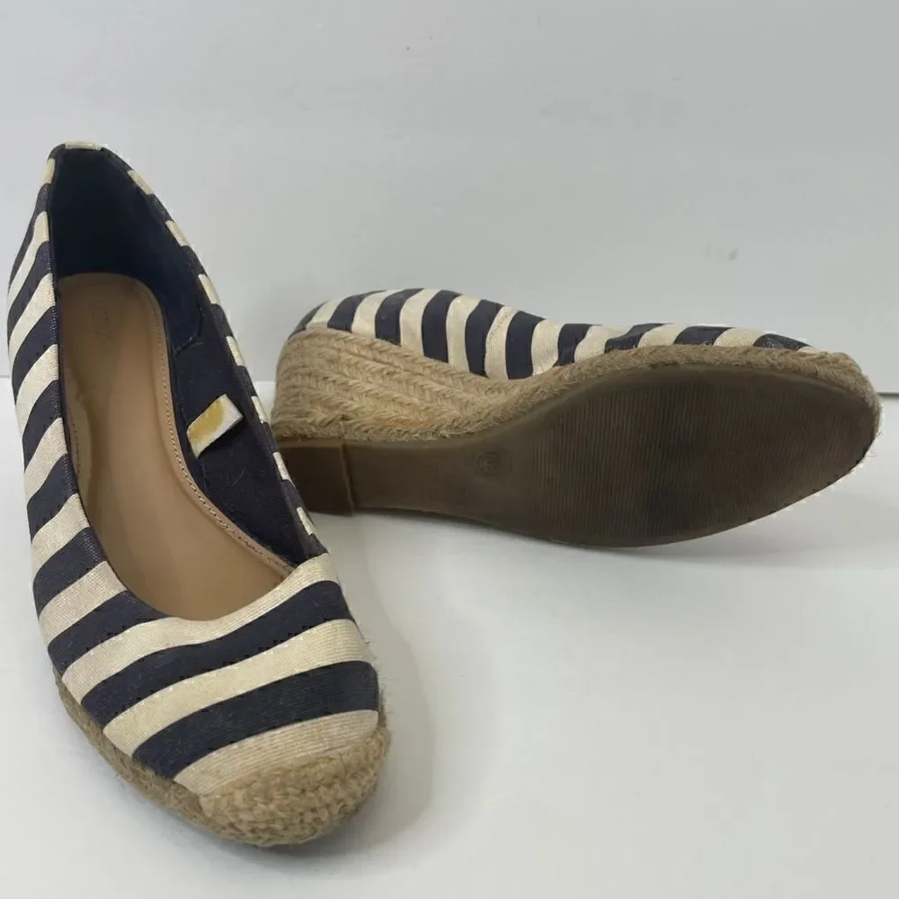 Merona| Nautical| Espadrille| Wedge| 8 1/2 Woman’s